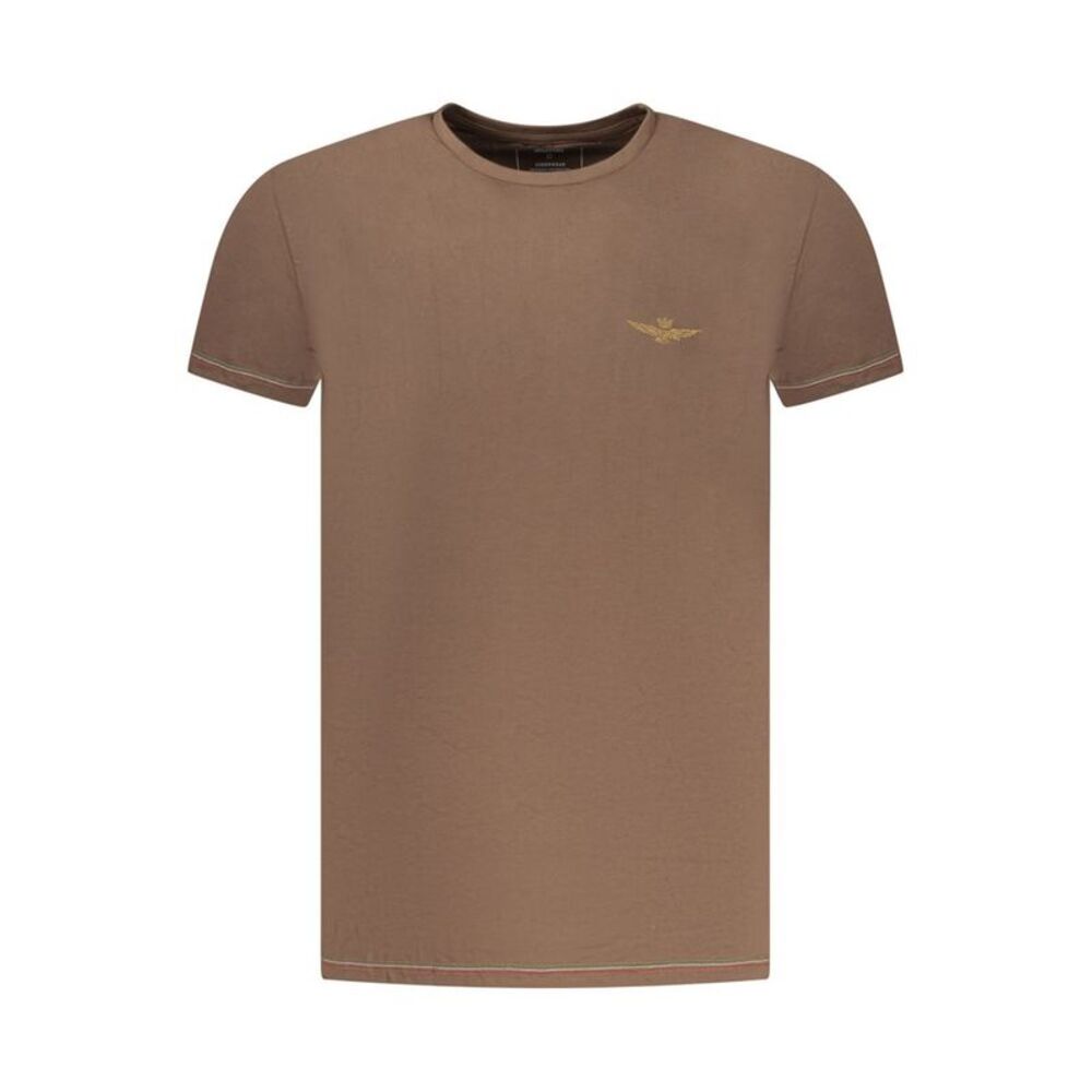 Aeronautica Militare Marrone Cotton Men Men's T-Shirt